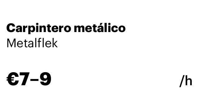 Carpintero metálico