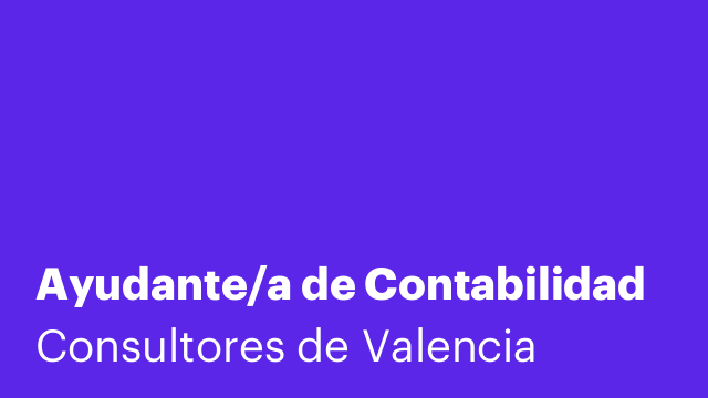 Ayudante/a de Contabilidad