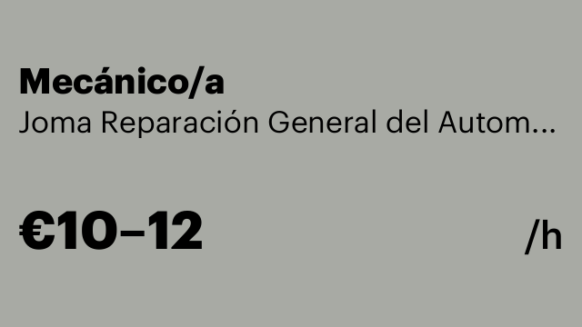 Mecánico/a