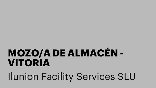MOZO/A DE ALMACÉN - VITORIA