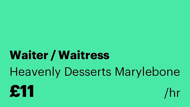 Waiter / Waitress