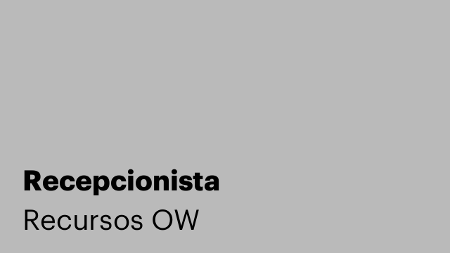 Recepcionista