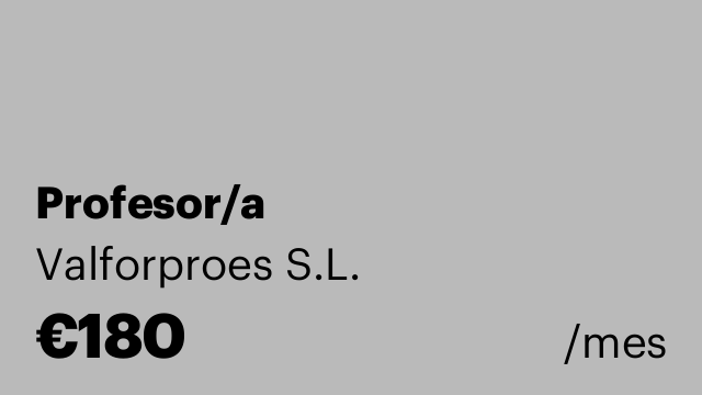 Profesor/a