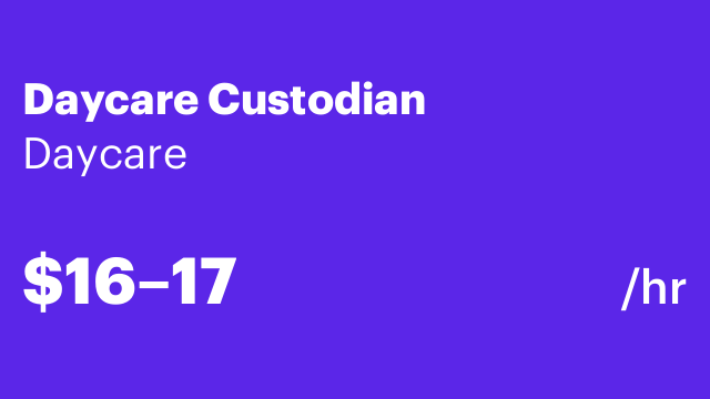 Daycare Custodian