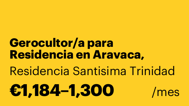 Gerocultor/a para Residencia en Aravaca, Madrid