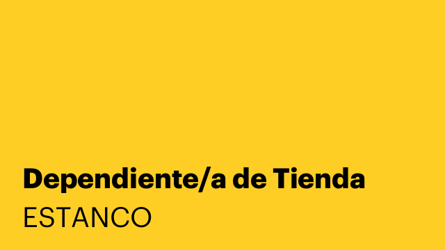 Dependiente/a de Tienda