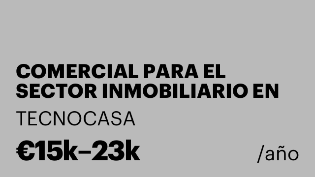 COMERCIAL PARA EL SECTOR INMOBILIARIO EN EL RINCÓN DE LA VICTORIA