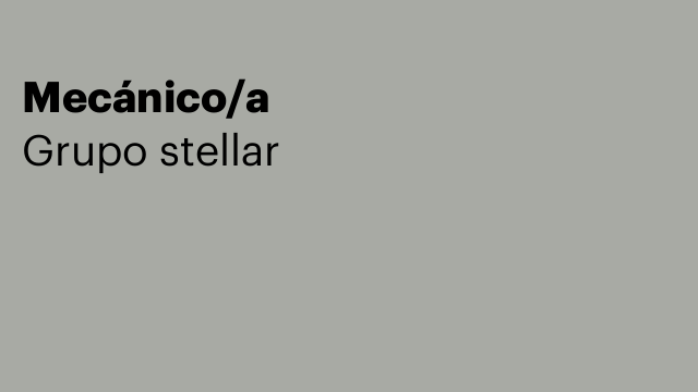 Mecánico/a