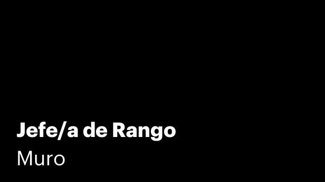 Jefe/a de Rango
