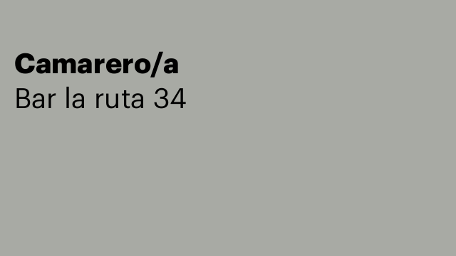 Camarero/a