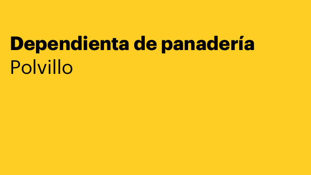 Dependienta de panadería