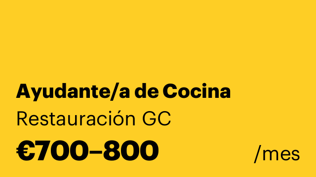 Ayudante/a de Cocina