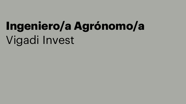 Ingeniero/a Agrónomo/a