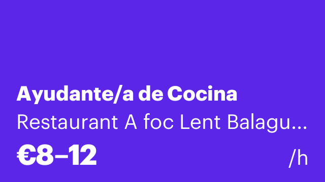 Ayudante/a de Cocina