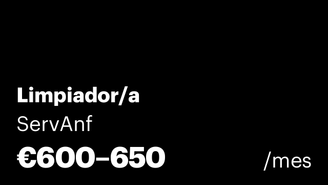 Limpiador/a