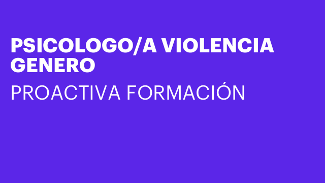 PSICOLOGO/A VIOLENCIA GENERO