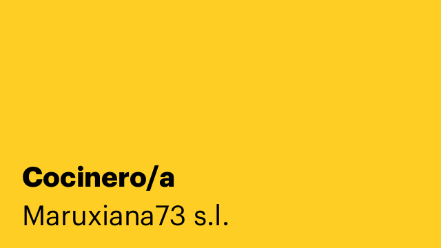 Cocinero/a