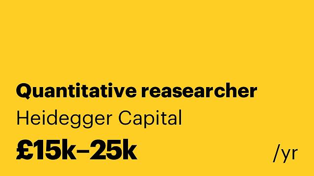 Quantitative reasearcher