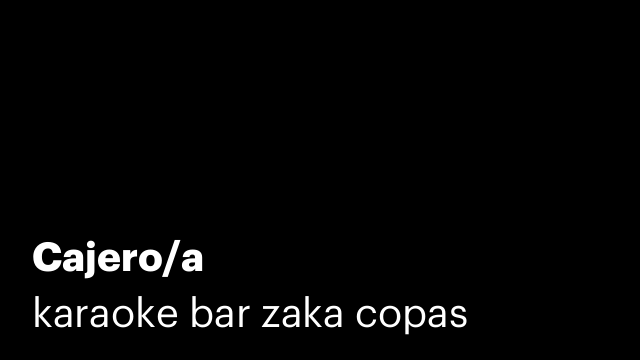 Cajero/a