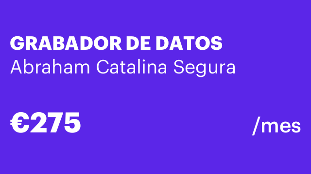 GRABADOR DE DATOS