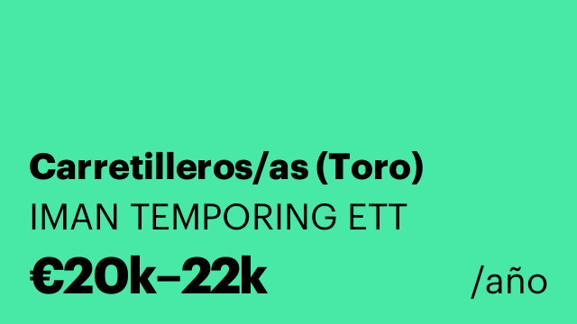 Carretilleros/as (Toro)