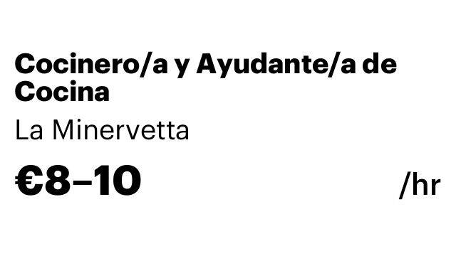 Cocinero/a y Ayudante/a de Cocina