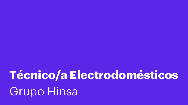 Técnico/a Electrodomésticos