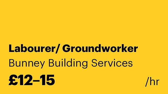 Labourer/ Groundworker