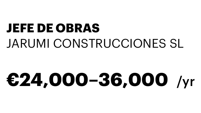 JEFE DE OBRAS