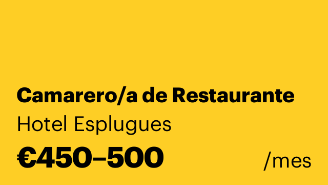 Camarero/a de Restaurante