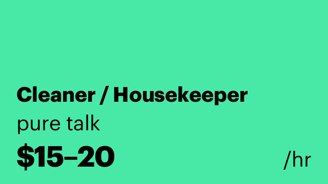Cleaner / Housekeeper