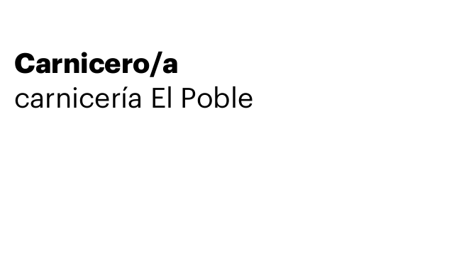 Carnicero/a