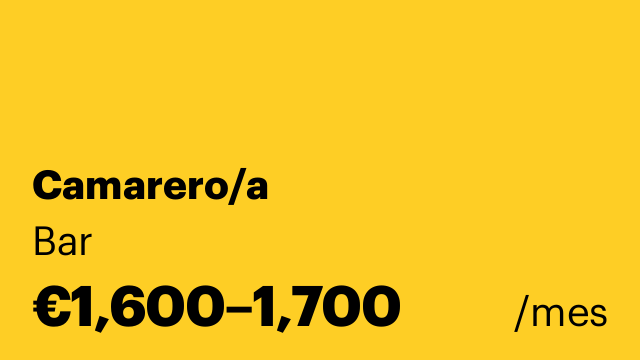 Camarero/a