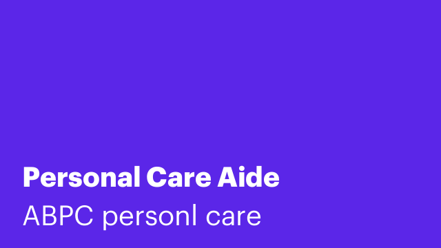 Personal Care Aide
