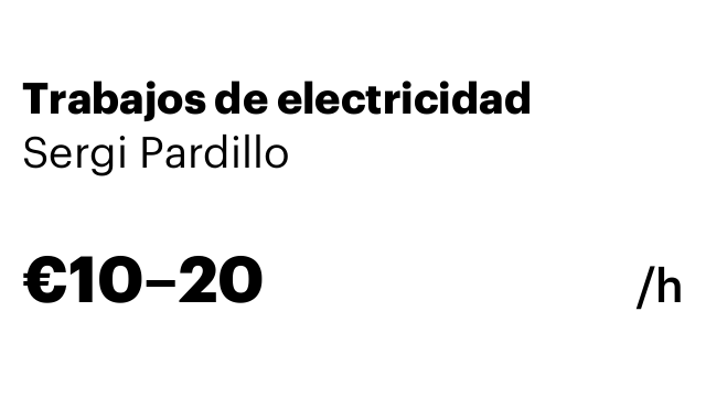 Trabajos de electricidad