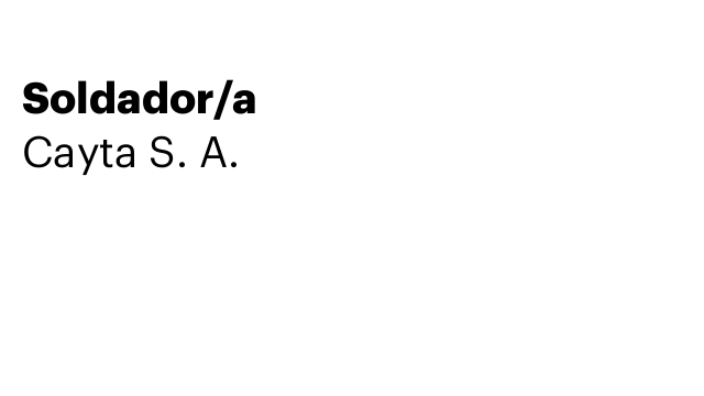 Soldador/a