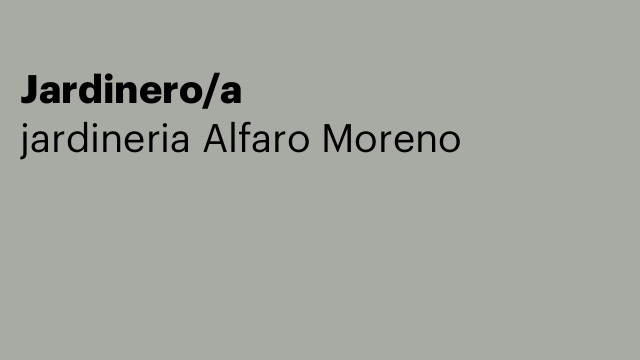 Jardinero/a
