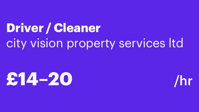 Driver / Cleaner