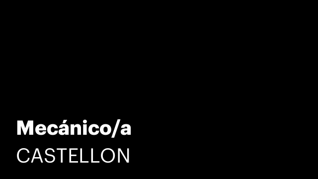 Mecánico/a