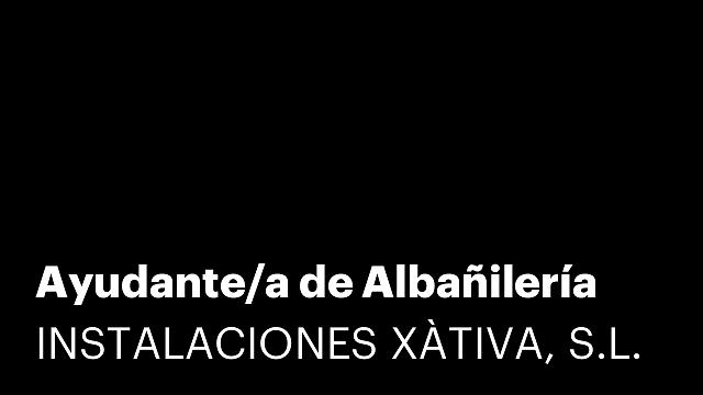 Ayudante/a de Albañilería