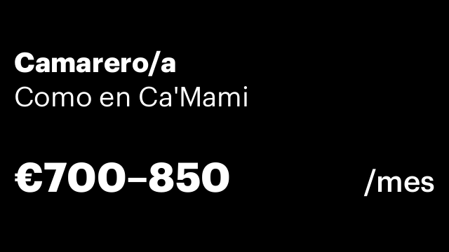 Camarero/a