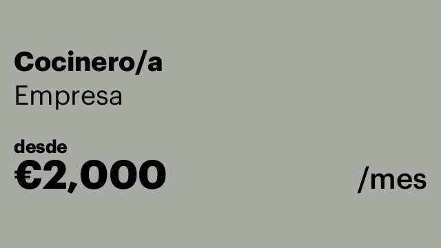 Cocinero/a