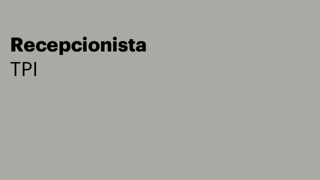 Recepcionista
