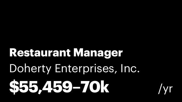 Restaurant Manager