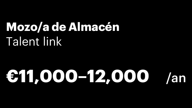 Mozo/a de Almacén