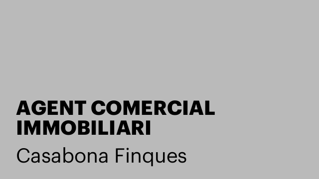AGENT COMERCIAL IMMOBILIARI