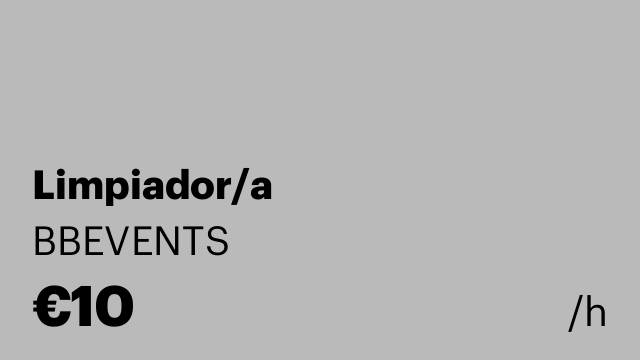 Limpiador/a