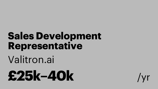 Sales Development Representative