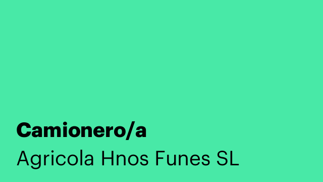Camionero/a