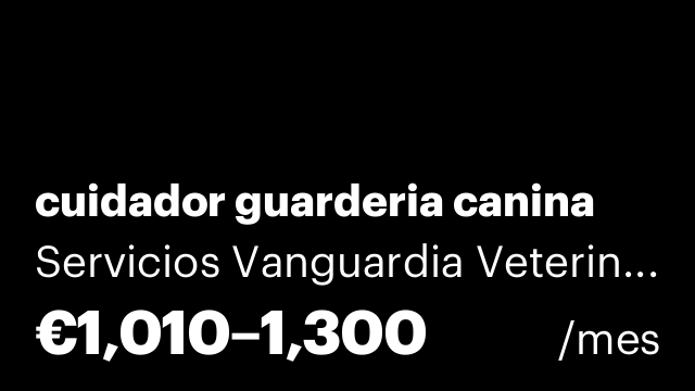 cuidador guarderia canina
